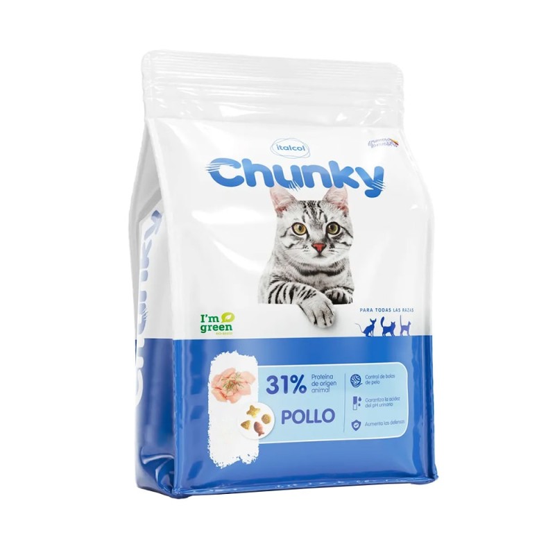 Chunky Concentrado Gatos Adultos Pollo 8 Kg